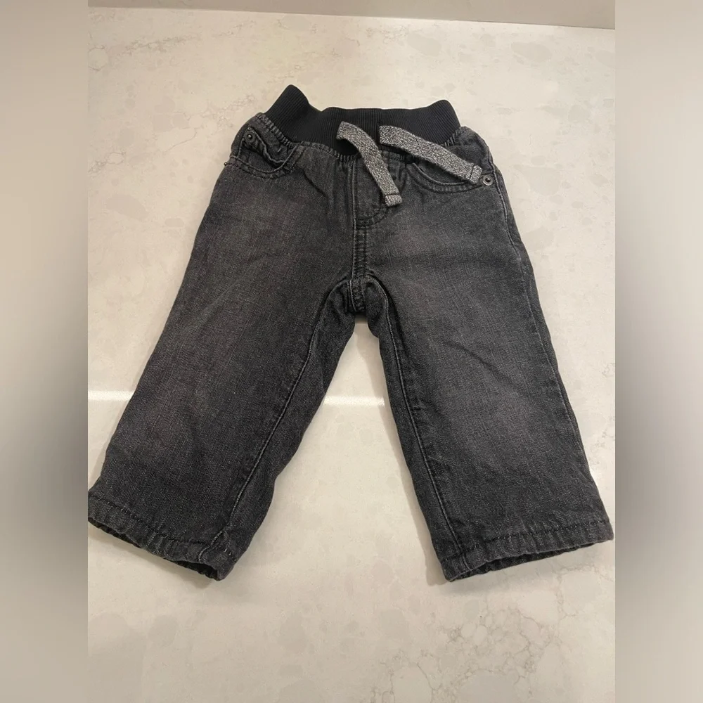 Black Gymboree Fleece Lined‎ Pants Infant Size 6-12 Months